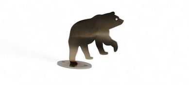 Niedźwiedź na maskę Ursus stal nierdzewna 4mm 1604 emblemat 1614 logo