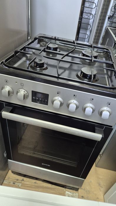 Продам газову плитку Gorenje нержавійка газ контроль