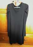 Vestido preto de manga comprida Lefties, tamanho S