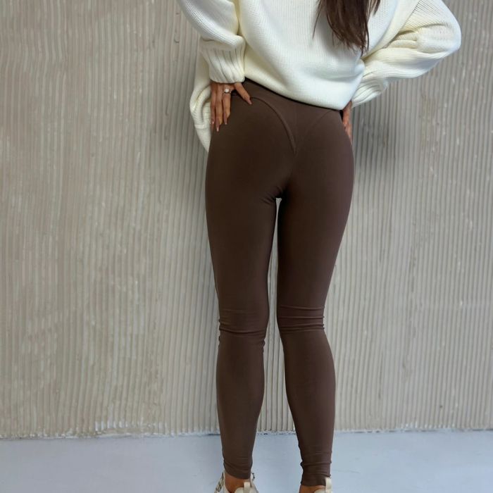 Legginsy damskie La Manuel Privacy XS S M czarne brązowe