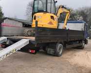 Minikoparka wiertnica jcb 3.5tony wiercenie pod słupki.