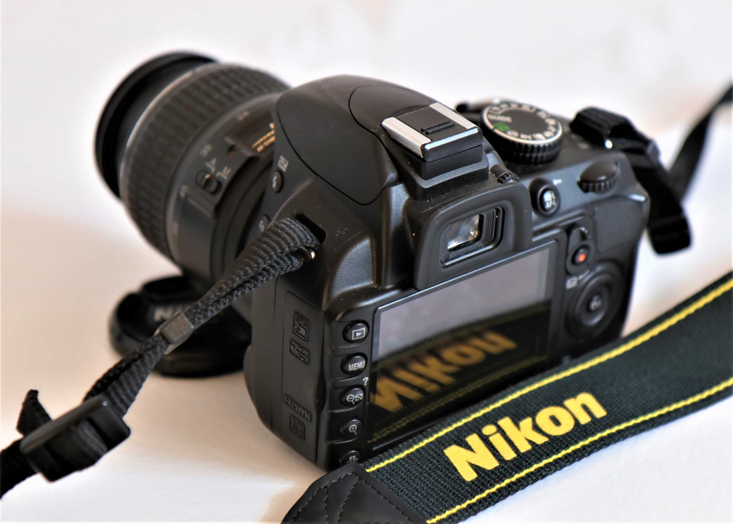 Nikon D3100 com lente Nikon 18-55mm máquina fotográfica digital