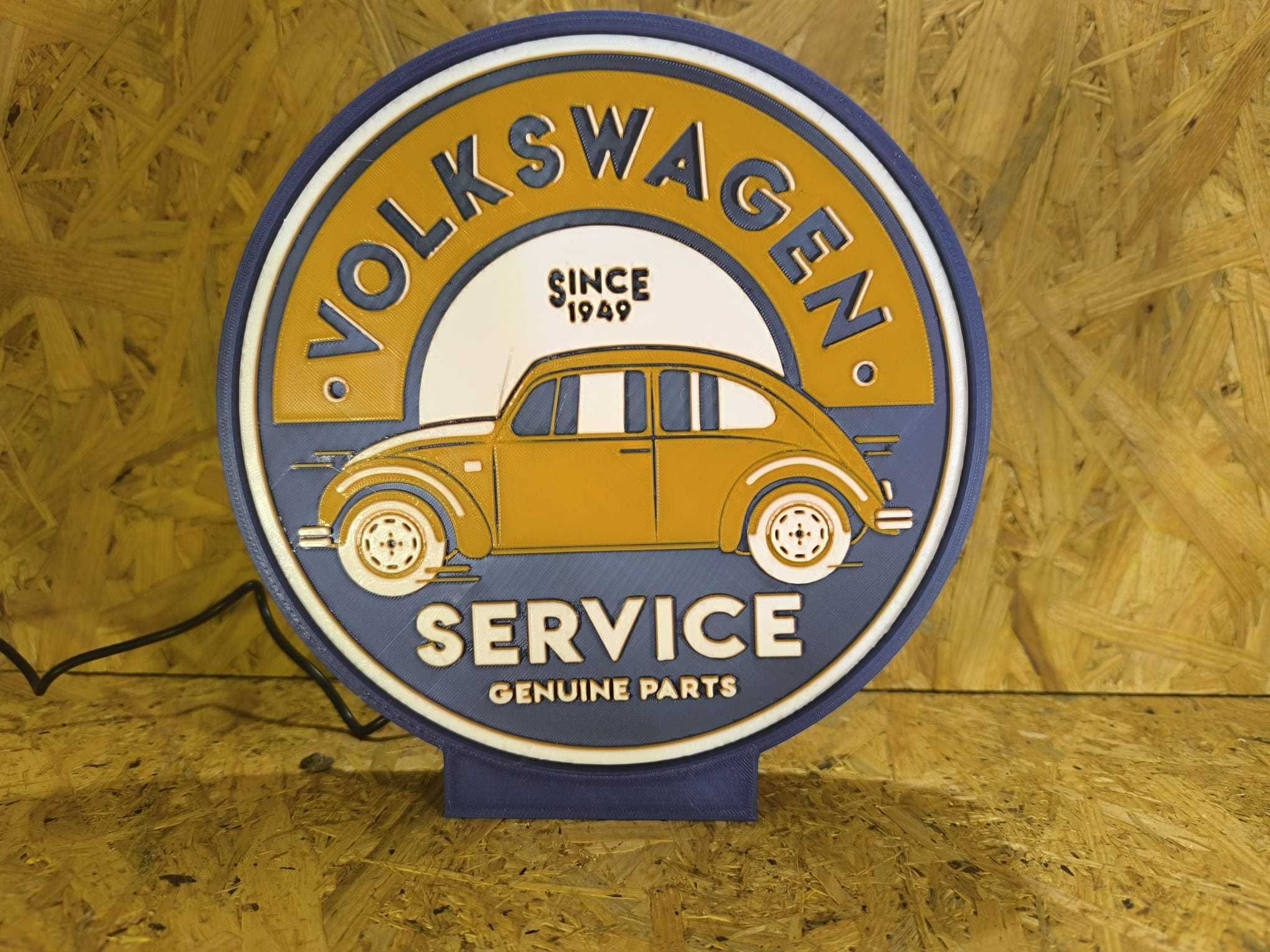 Luminária Decorativa / Lightbox Volkswagen Service