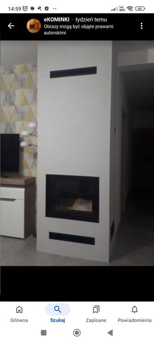 Kompletny kominek Kominek z montażem, kominki obudowa kominka komplet