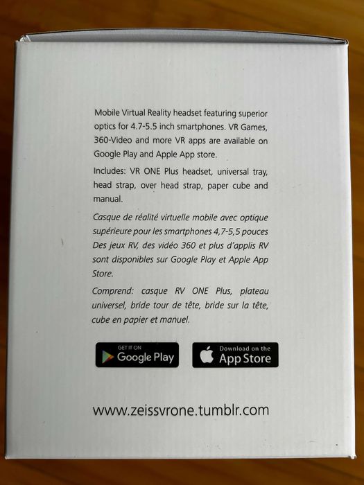 ZEISS VR ONE Plus - okulary do wirtualnej rzeczywistości, NOWE