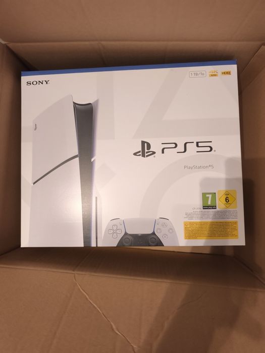 Ps5 Slim 1TB z Napędem Nowe Plomby Gwarancja