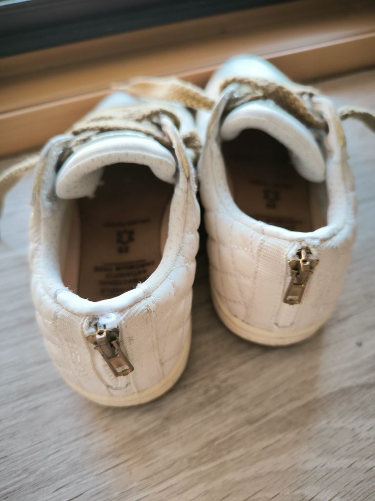 Buty GEOX r.29 dziewczęce biało złote
