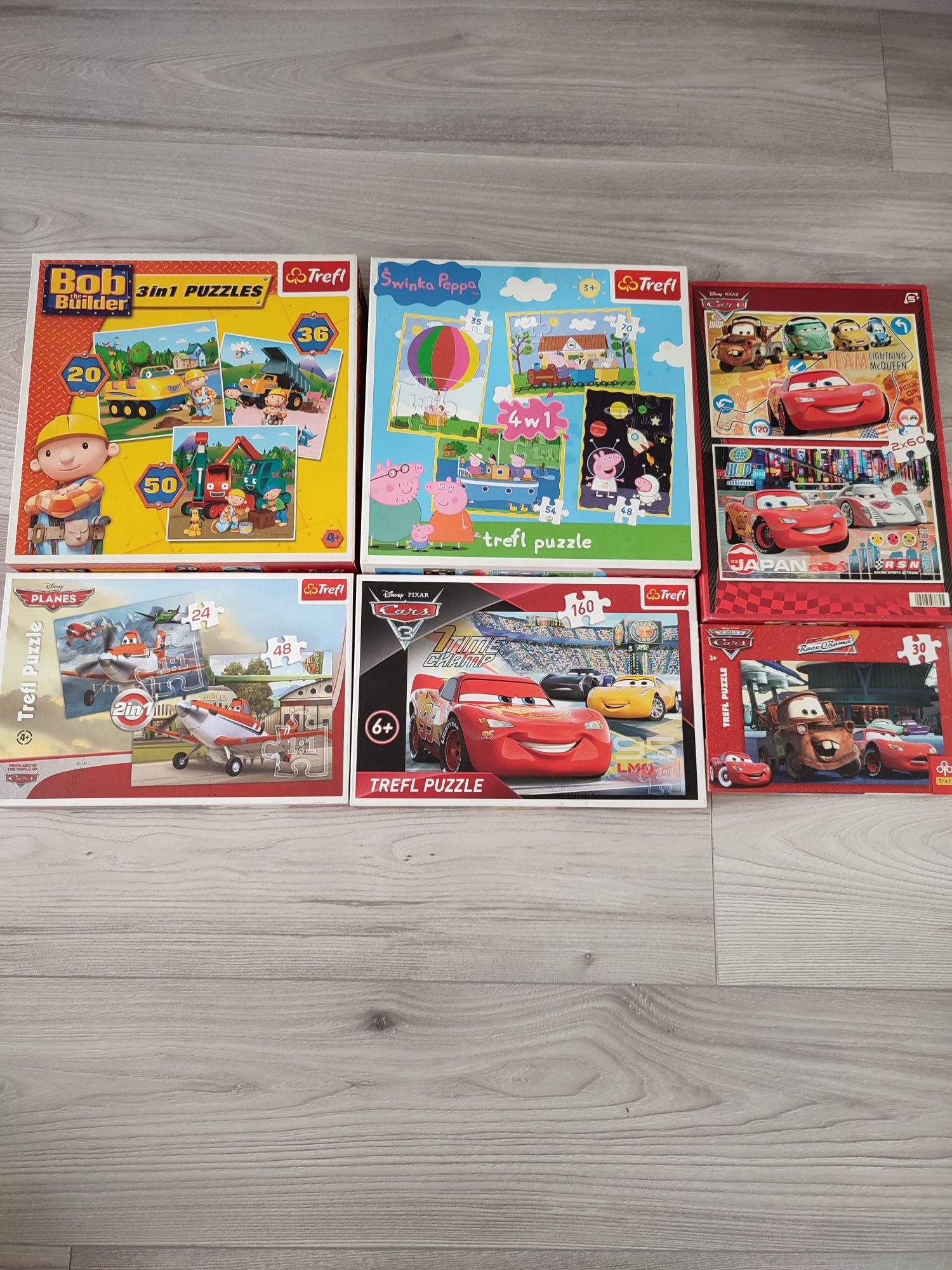 Puzzle 6 szt + 2 gry gratis