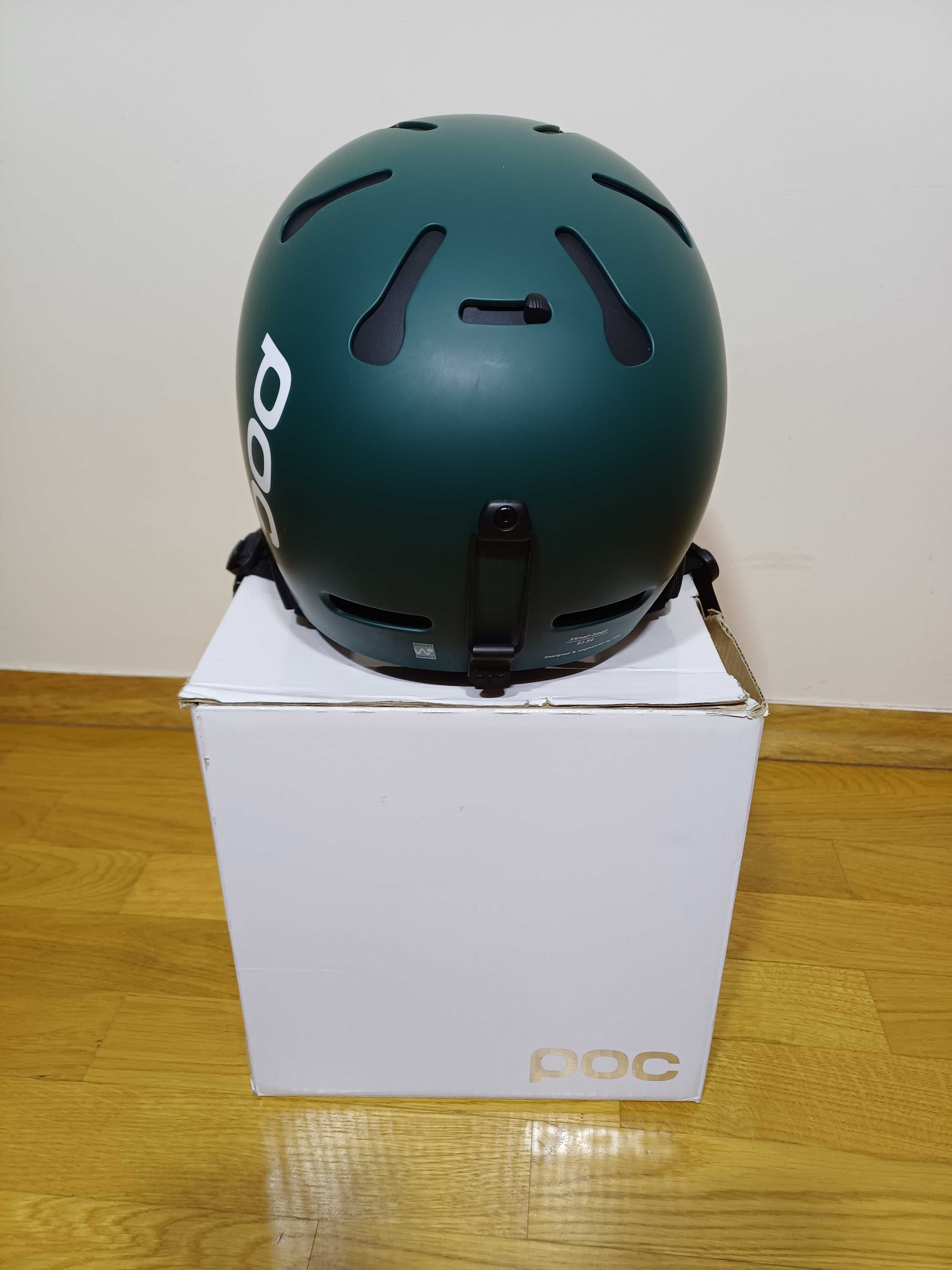 Kask narciarski POC Auric Cut Moldanite green mat - XS/S 51-54 cm NOWY