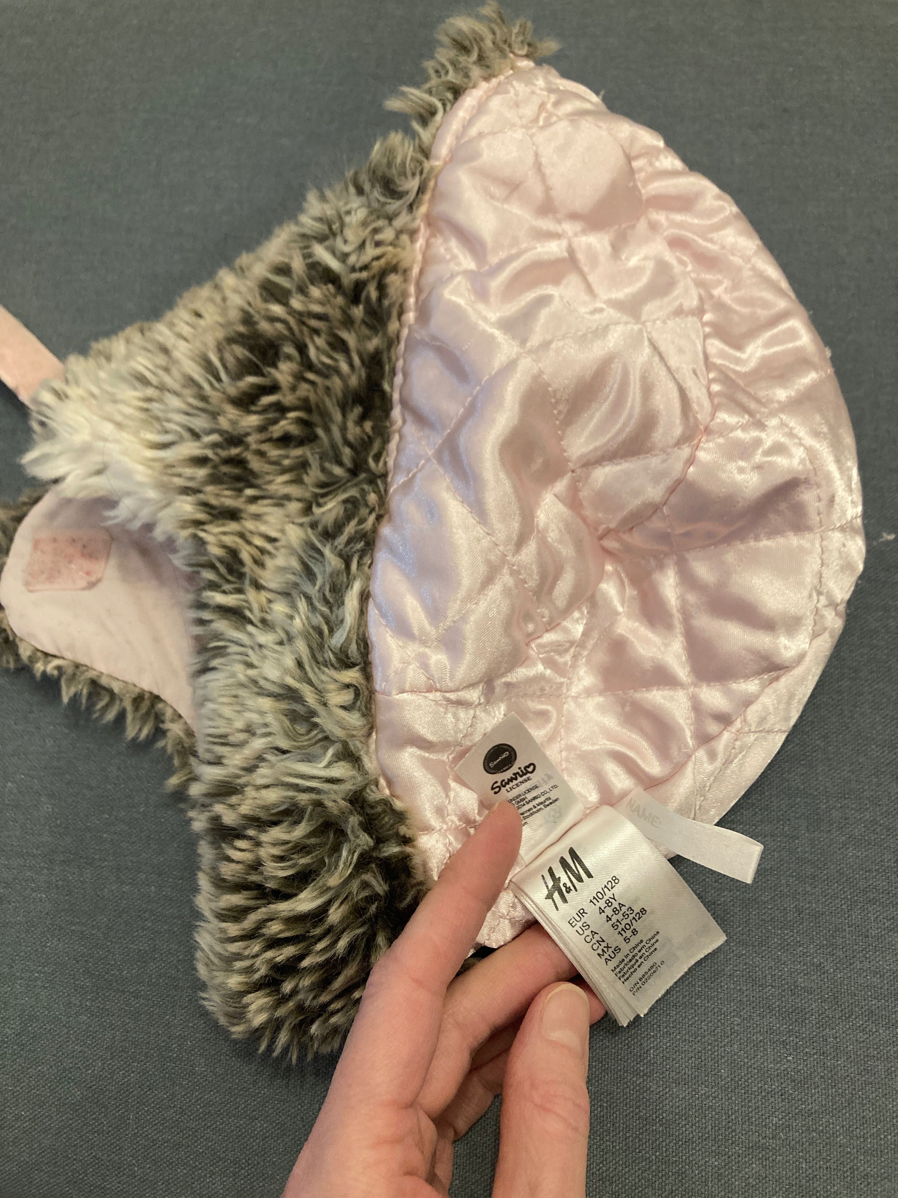 Pilotka H&M 110/128 4-8 lat Hello Kitty futerko