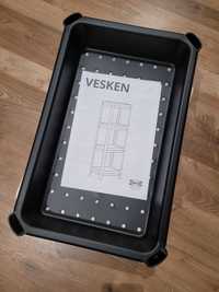 półka część od regału Ikea VESKEN, czarny, 37x23