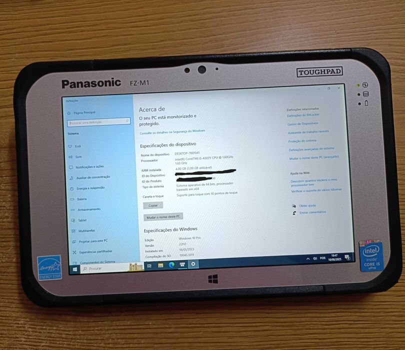 Panasonic Toughpad FZ-M1 | Tablet PC | Windows 10 Pro | Robusto