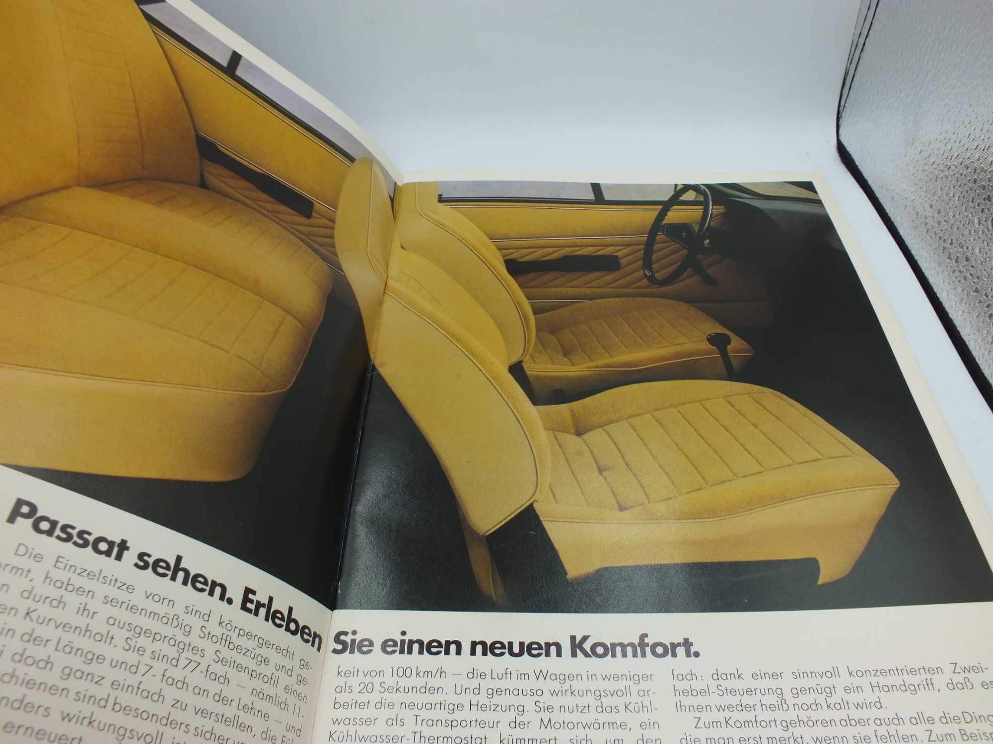 Folder reklamowy prospekt LEGENDARNY  VW Passat 1974 r