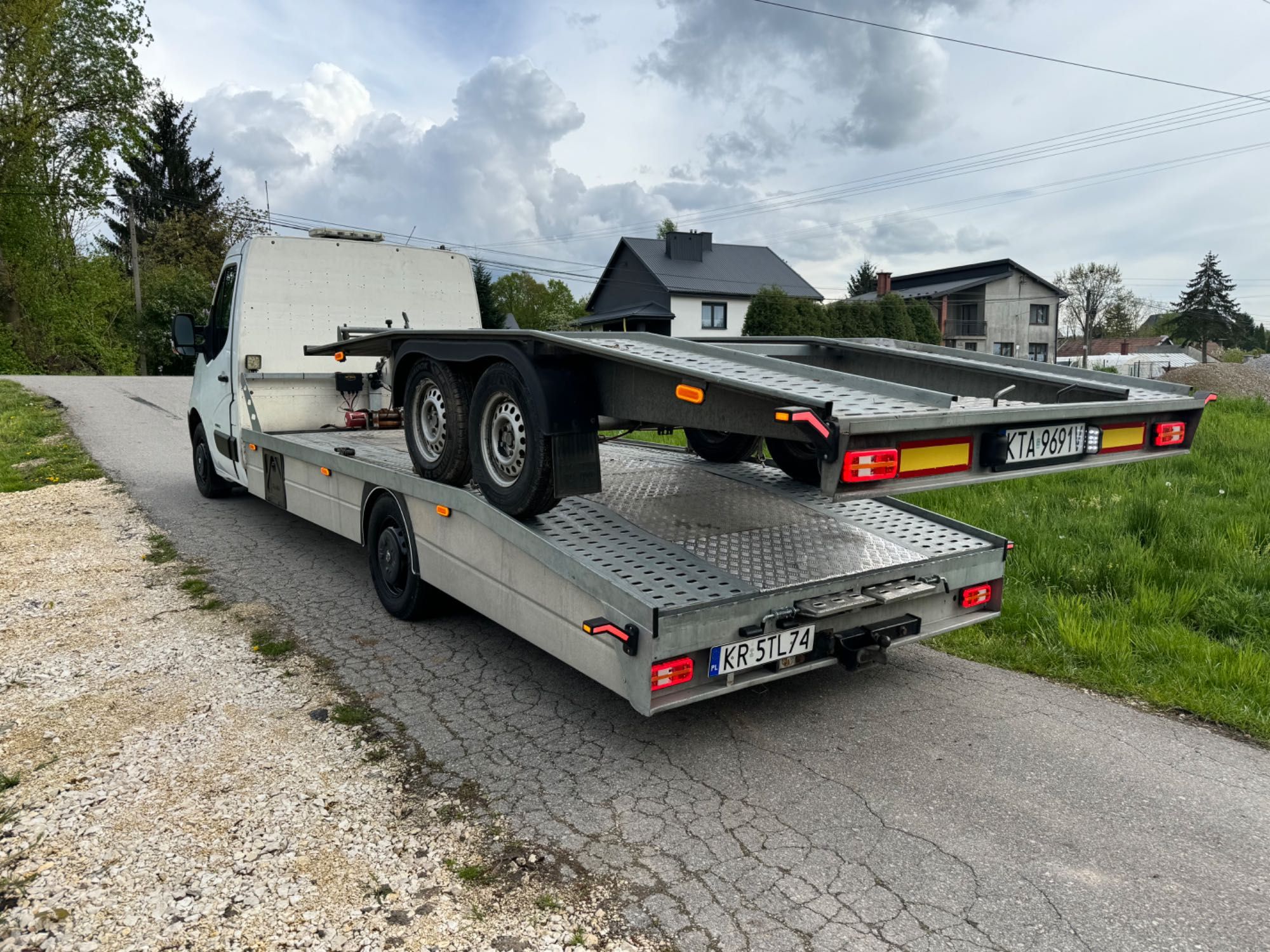 Wypożycz i jedź laweta autolaweta wynajem kat. B Opel Movano