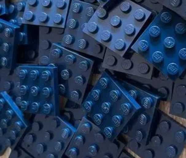 Lego 11212 Płytka 3x3 C. Niebieski 4 szt. Nowe Promocja