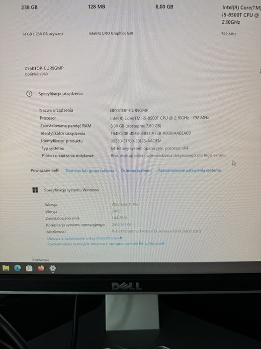 Komputer DELL OptiPlex 7060 micro