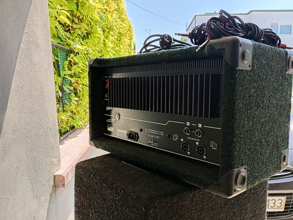 Nagłośnienie powermikser ldm i kolumny box electronics