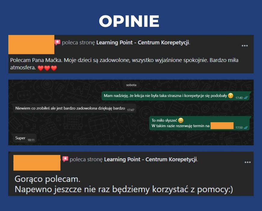 Korepetycje | MATEMATYKA | ONLINE | Chrzanów