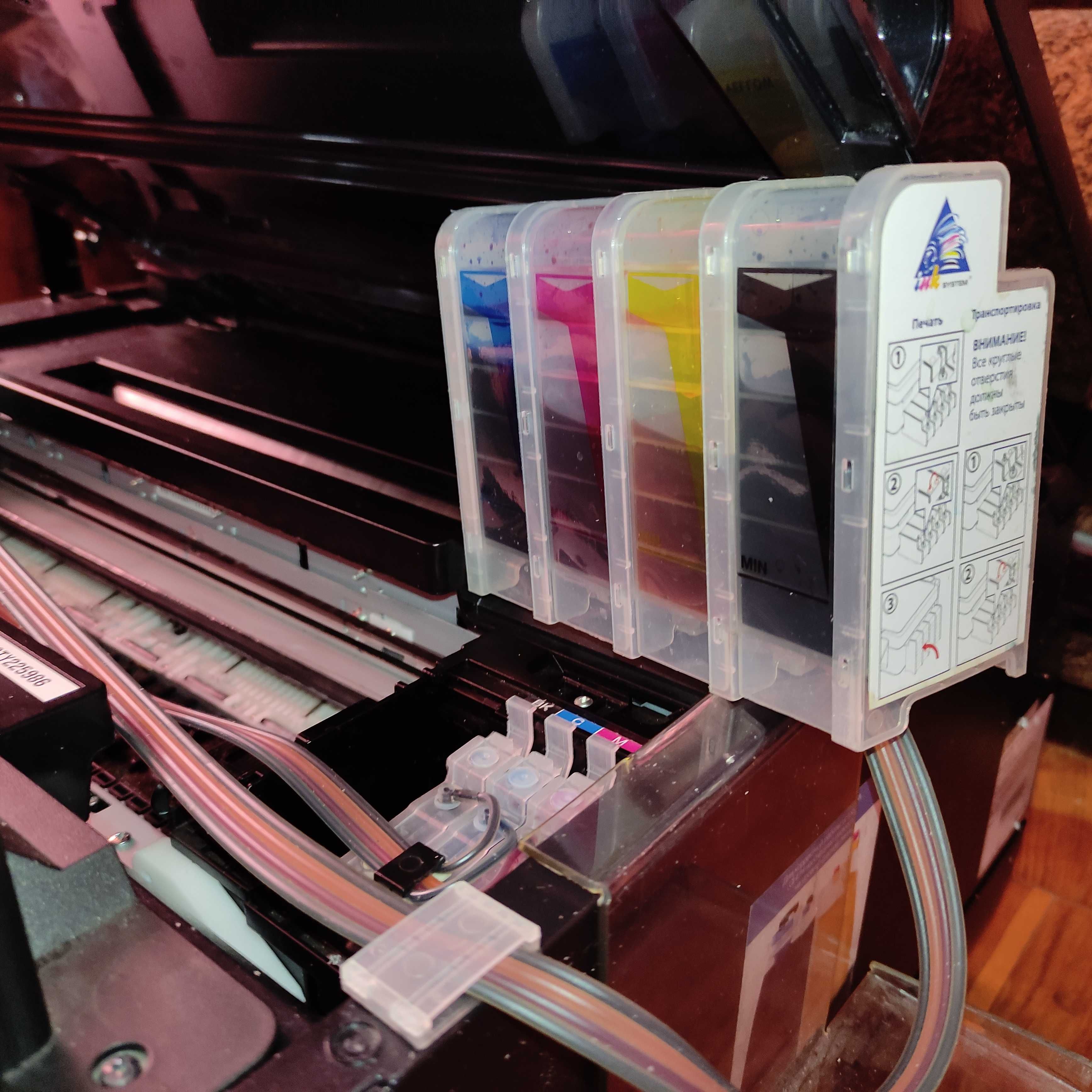 МФУ Epson WF-7620, СНПЧ, краски, безчиповый (обновлено)