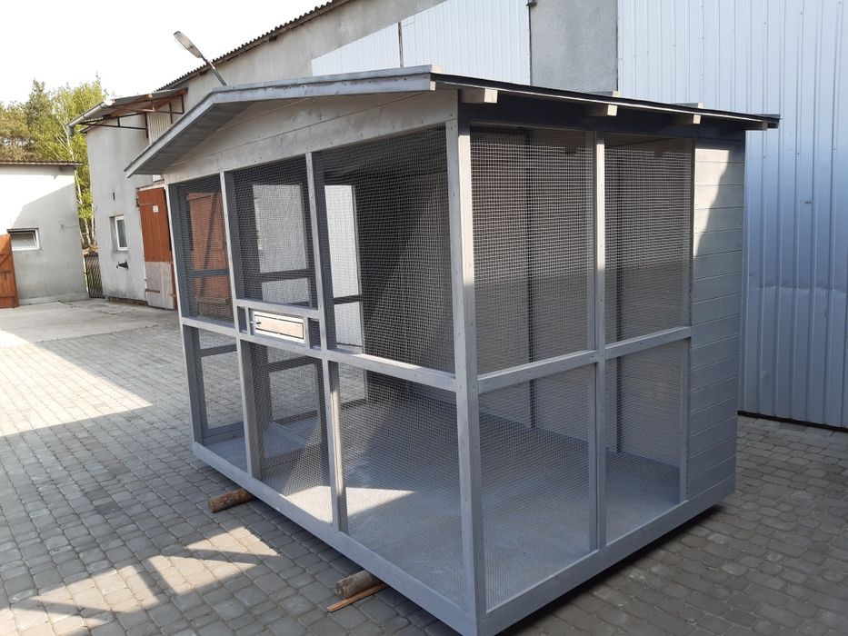 Woliera 3 na 2 papugi