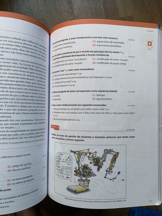 Manual Português “Encontros 12” e caderno de Atividades