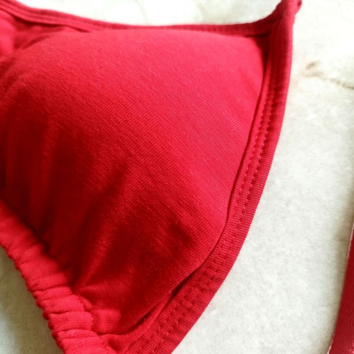 Хлопковый топ без косточек с чашками, s-m