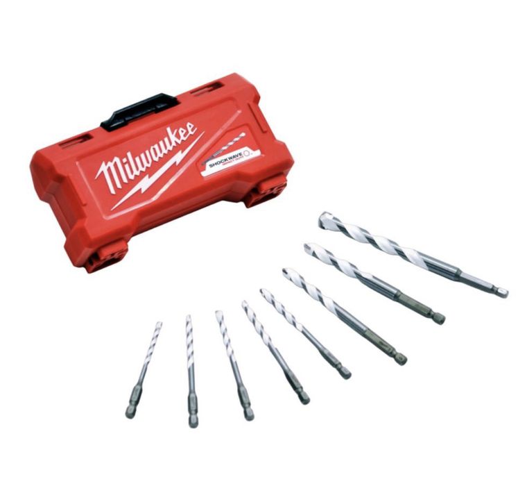 Набір свердел універсальних Milwaukee Shockwave 8 шт 4-10, 4-12 мм