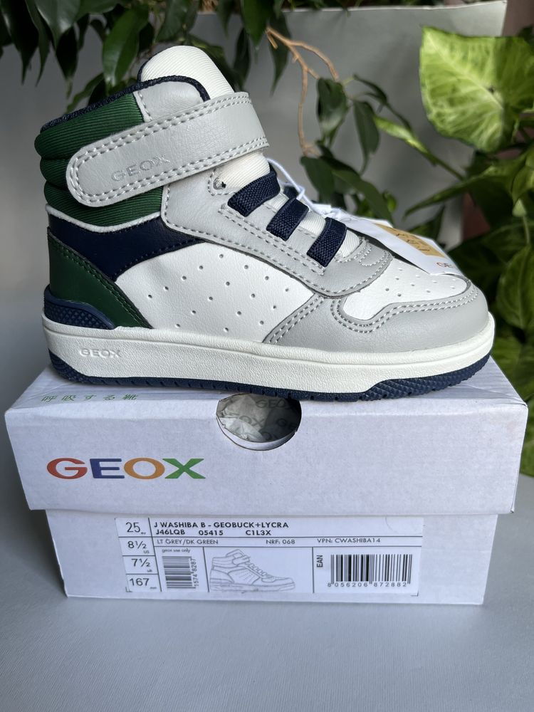 Дитячі кросівки 25р.16,5см  Geox Washiba,кроссовки,хайтопи на хлопчика