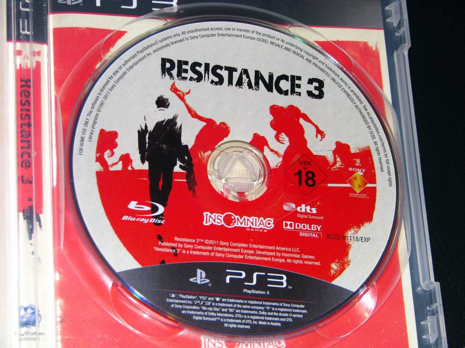 Gra PS3 Resistance 3 III wersja Polska po Polsku PL Stan Wzorowy Tanio