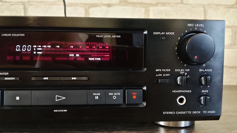 SONY TC-K 520 Stereo Cassette Deck 1990-92