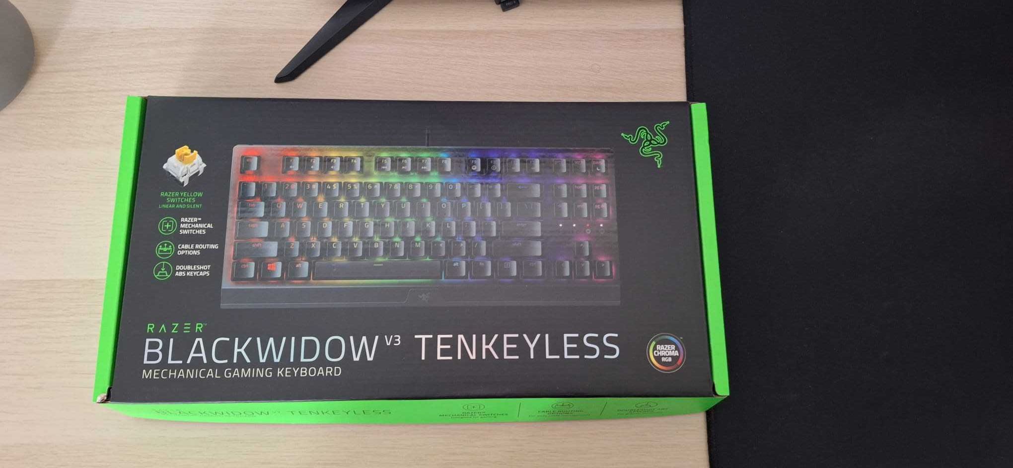 Teclado Razer Blackwidow V3 TKL Yellow Switches