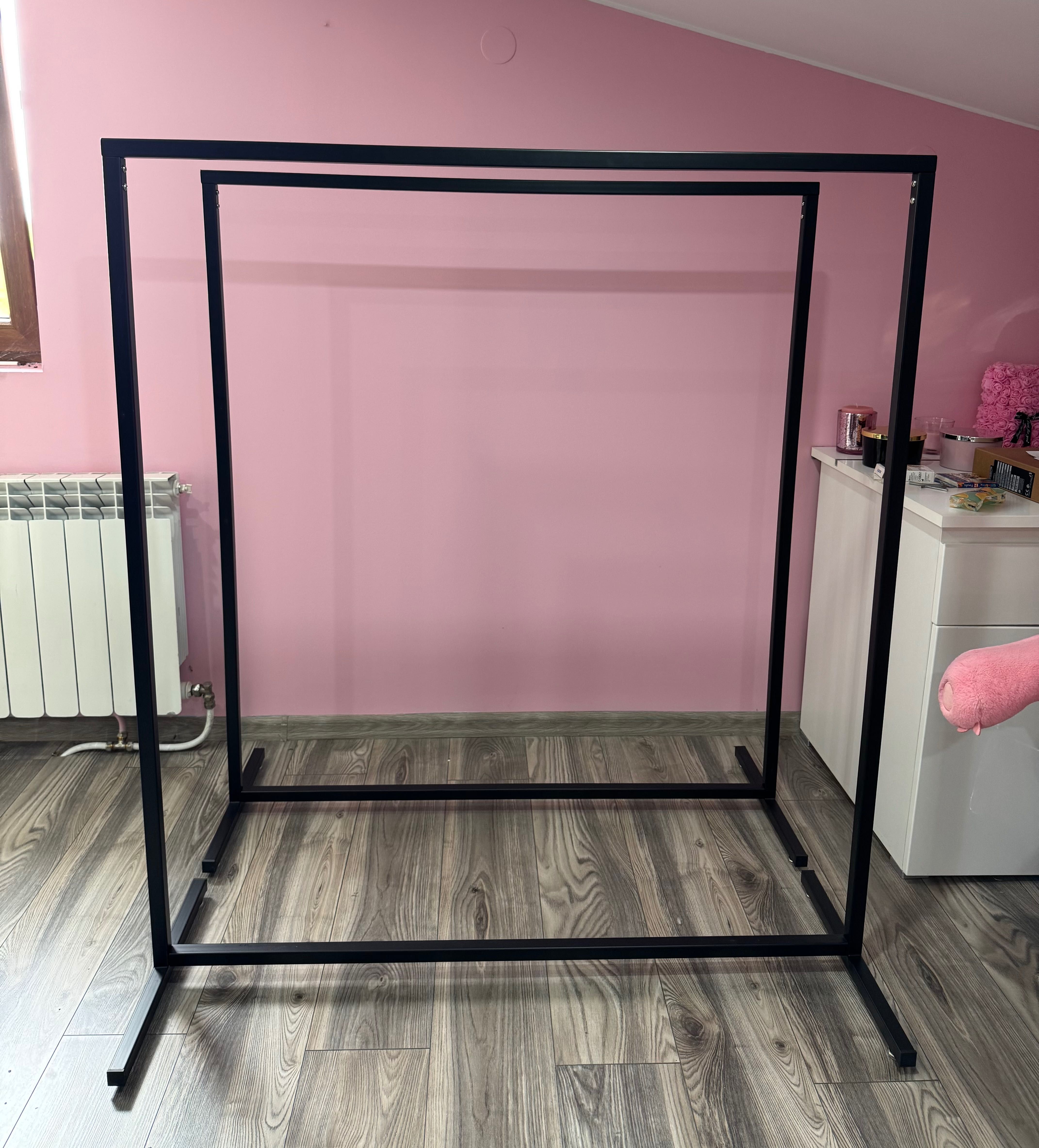 2 x stojak na ubrania czarny