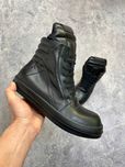 Rick Owens GEOBASKET кеды 43 44  кросівки кеди чорні jumbo lace laces