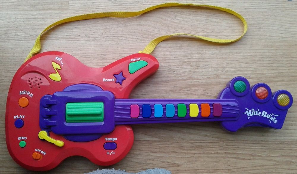 Zabawkowa Gitara Dziecięca Grająca Świecąca Kidz Beats