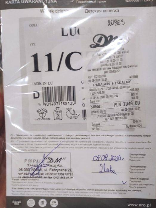 Wózek dziecięcy Bebetto Luca 2w1