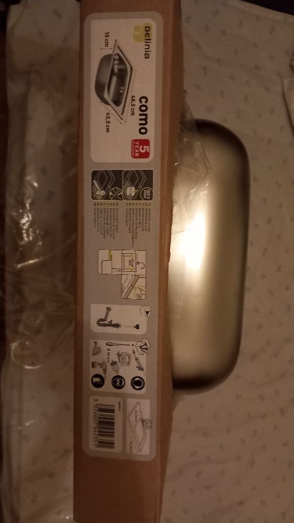 Vendo lava-loiças em inox com Sifão