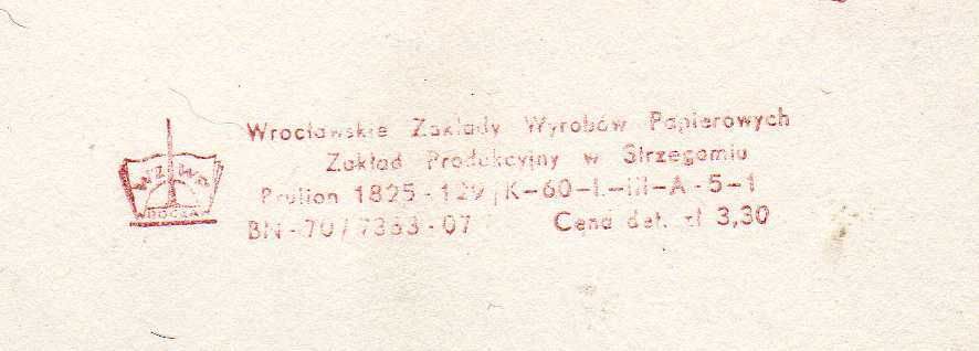 Zeszyt PRL w linie 60 kartek - WZWP Strzegom