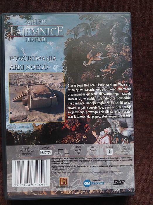 Wielkie tajemnice historii. Poszukiwania Arki Noego  płyta DVD