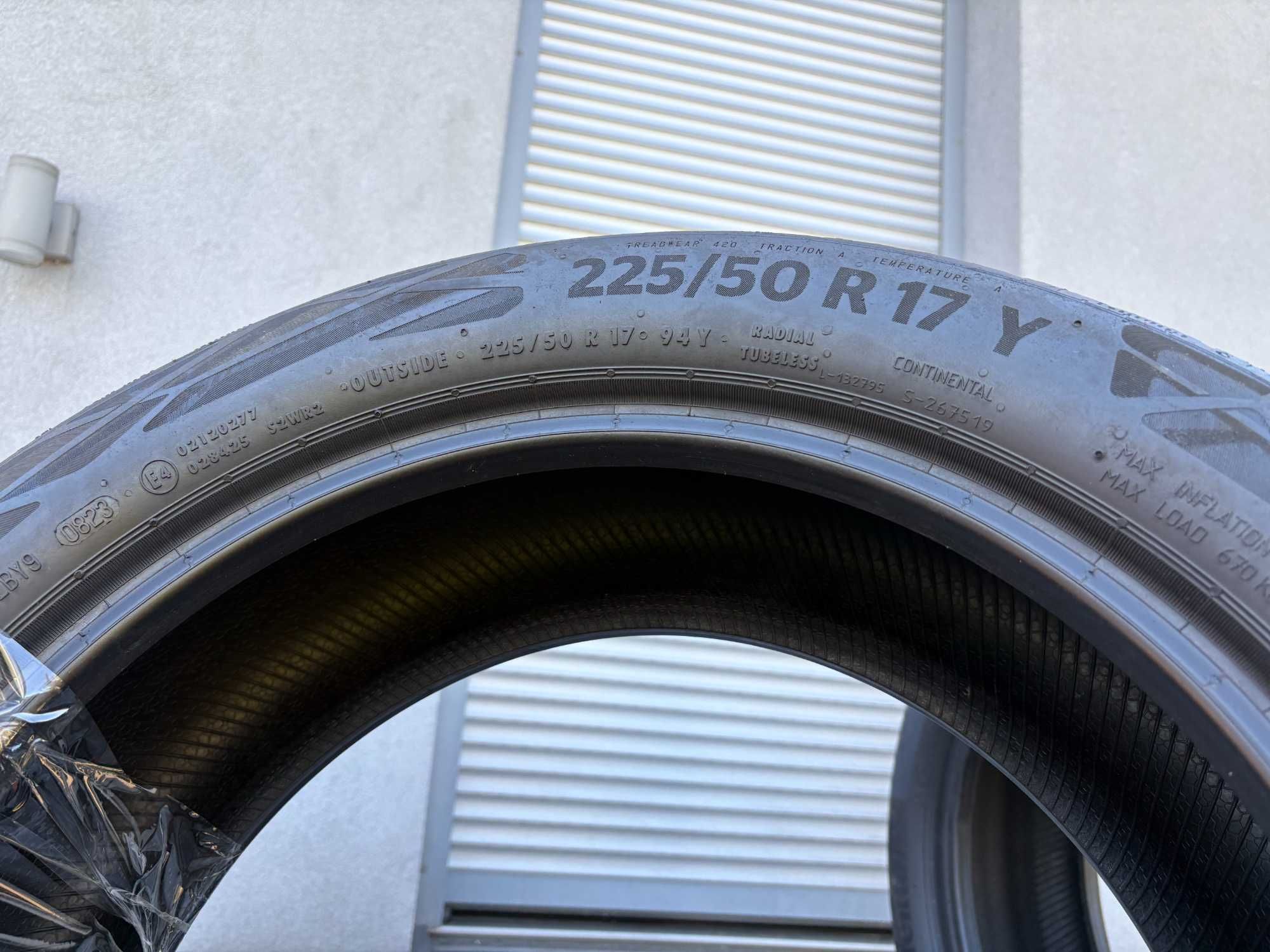 2szt letnie 225/50R17 Continental RSC 6mm 2023r DEMO! NOWE L625