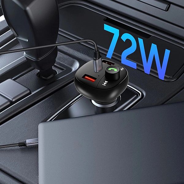 Tech-Protect Cc06/3-Port Car Charger Pd72W + Transmiter Fm Bluetooth B