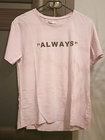 Różowa koszulka Cropp rozmiar S