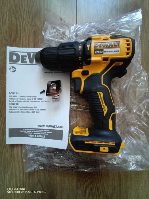 Dewalt DCD798 20V MAX Безщітковий шуруповерт з ударом