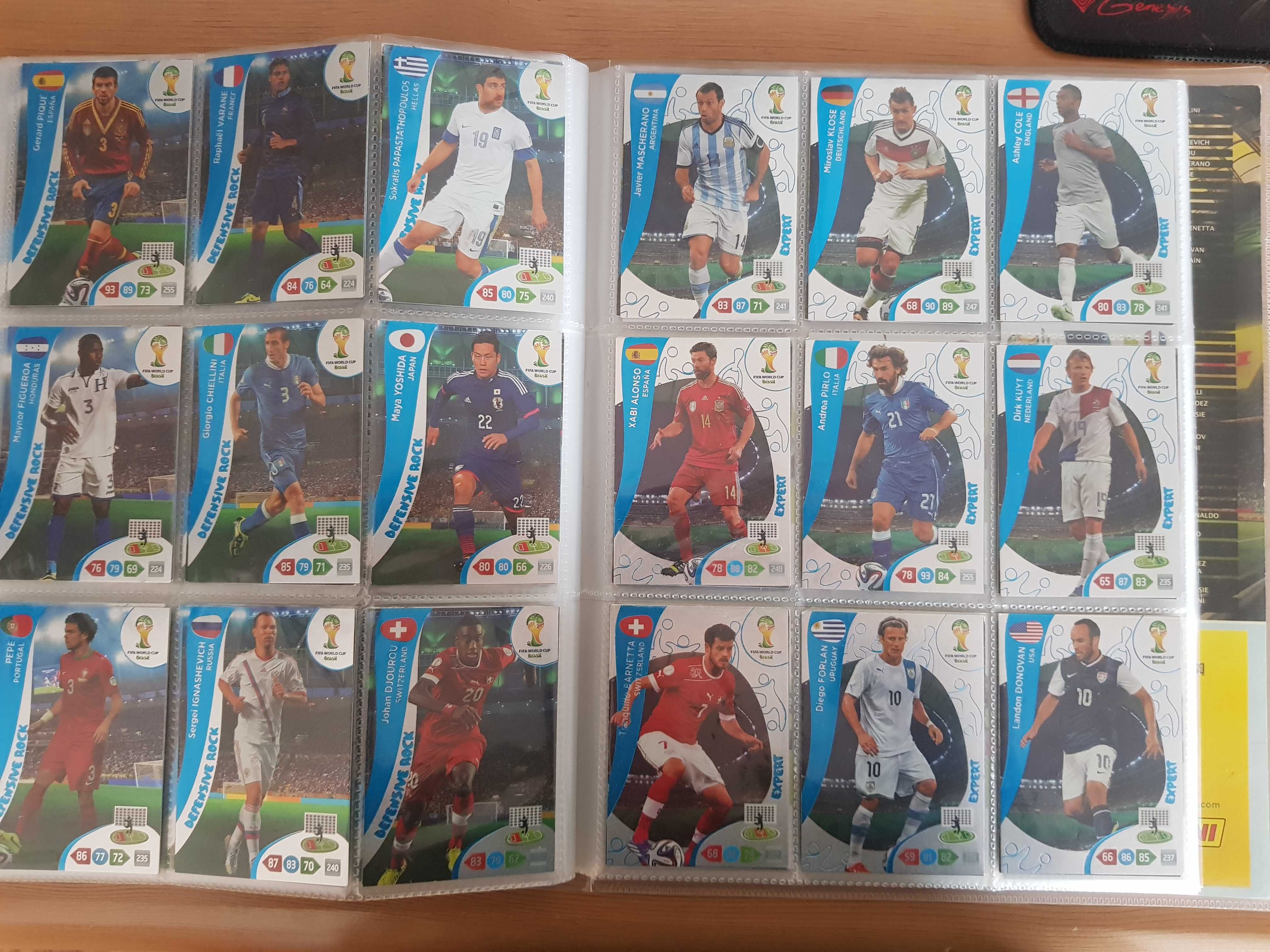 komplet kolekcjonerski kart piłkarskich panini fifa world cup 2014