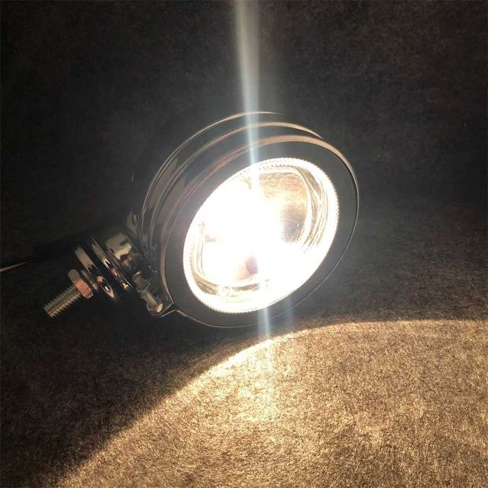 Дополнительные фары противотуманки на люстру металлические на мотоцикл