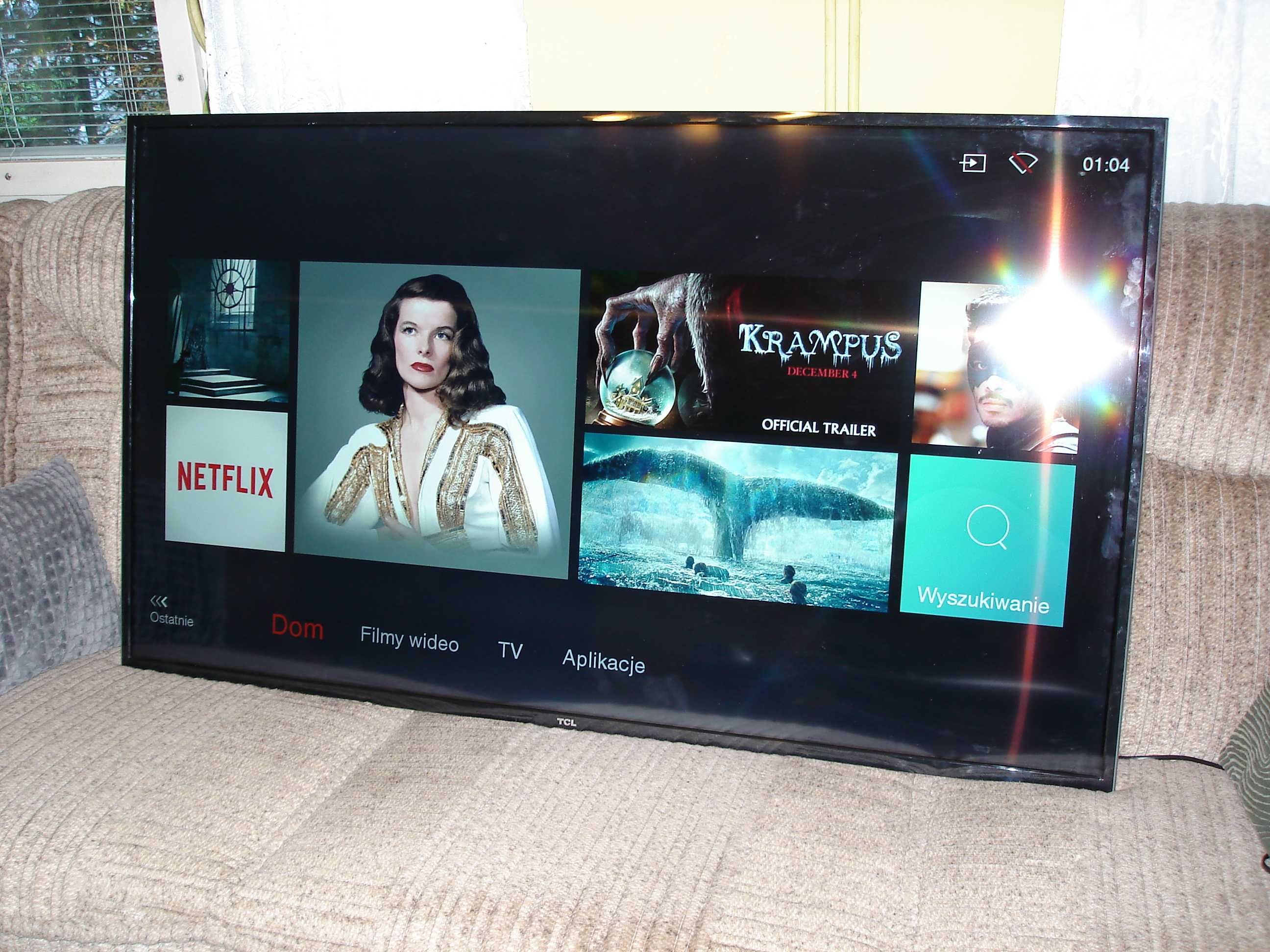 Telewizor SMART LED 55"  TCL 4K UHD Netflix WIFI dvb-t2