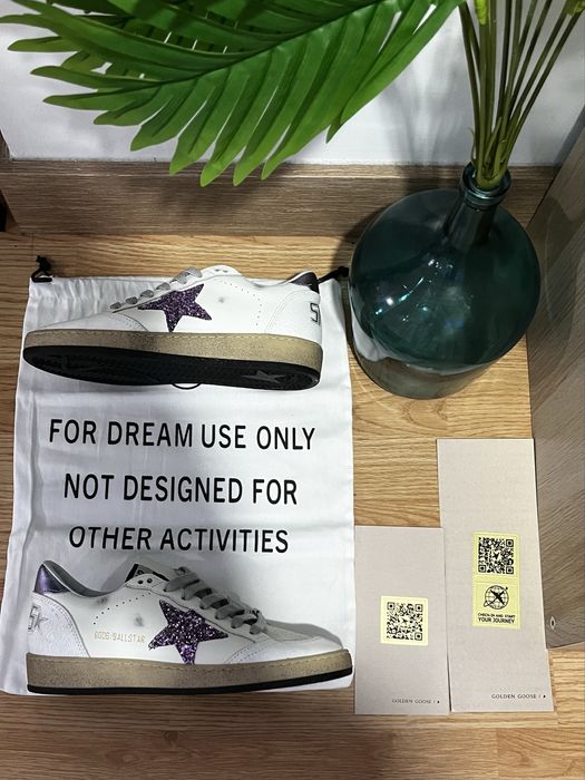 Golden goose roxo e branco