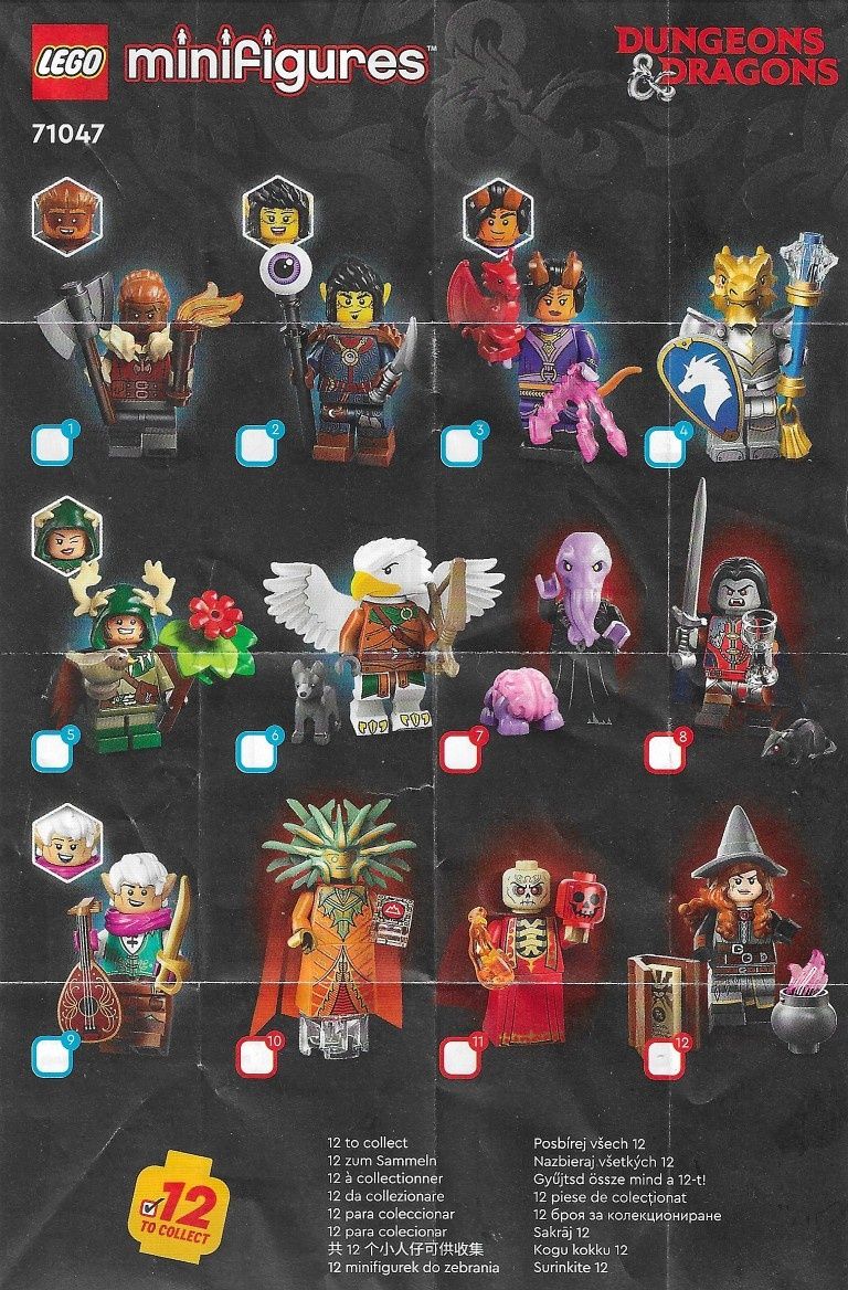 Lego 71047 Minifigures Dungeons & Dragons series new полная коллекция