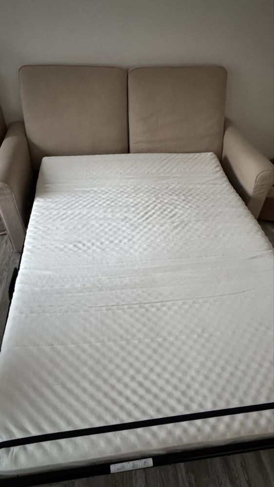 Ikea gronlid sofa z funkcją spania + puf + dodatkowe pokrycie