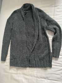 Kardigan Sweter H&M szary