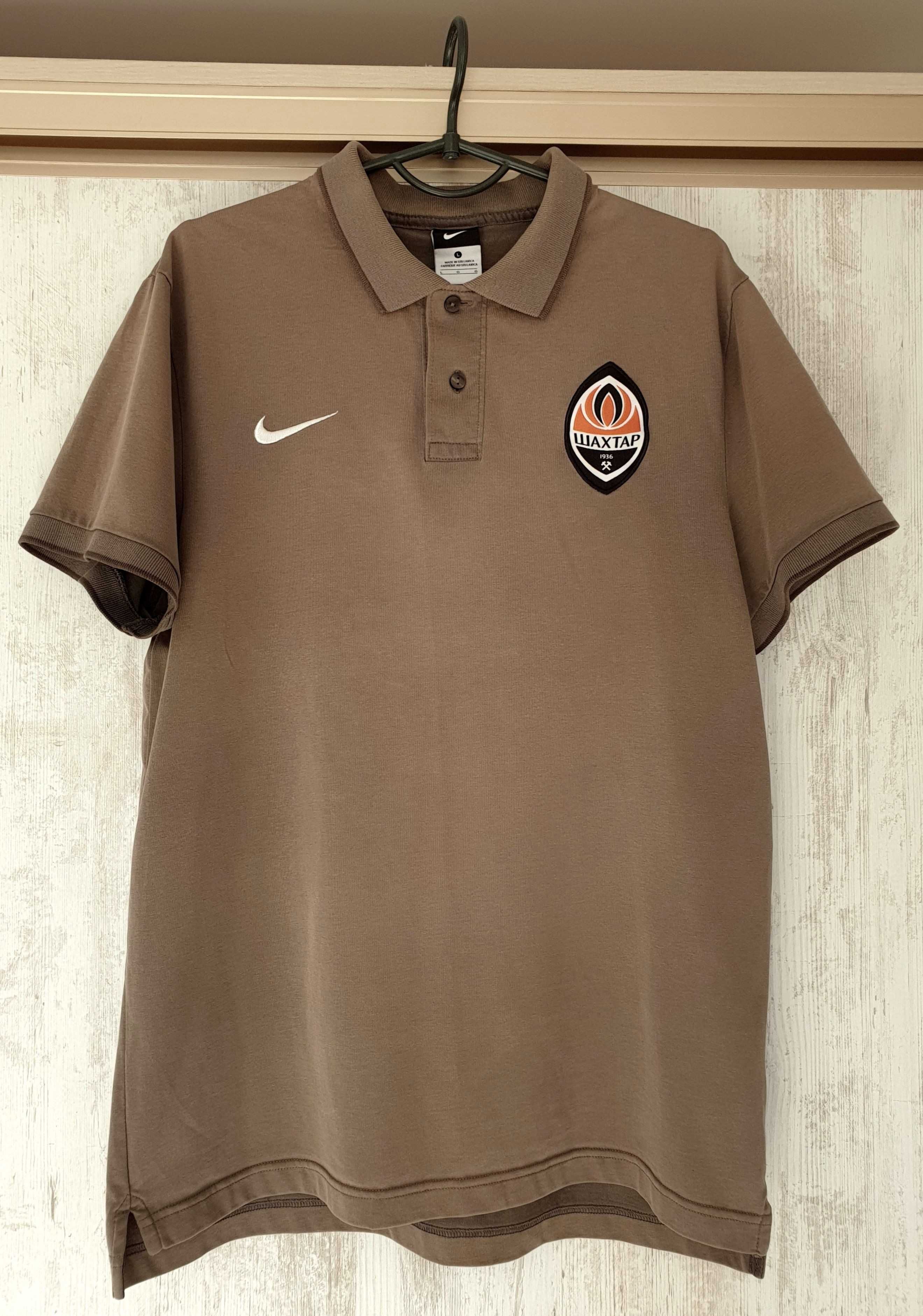 Шахтар Nike футболка поло сезон 10-11, коричнева,р-р L (Шахтер Донецк)